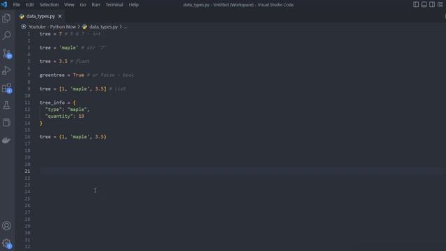 Basic DATA TYPES in Python + examples