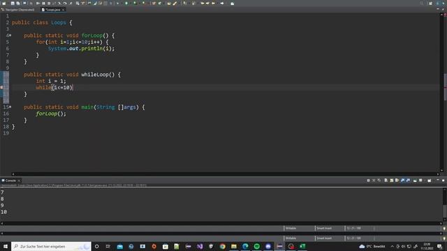 Java for-, while- & do-while-loop counting from 1 to 10 смотреть онлайн