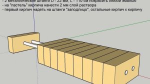 Установка горизонтальной арки в портале мангала и камина