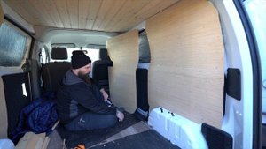 Nissan NV200 Camper Conversion Part 12 | Putting Up Some Walls