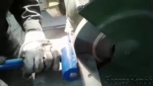 Правка шлифовального круга промышленным шарошкодержателем