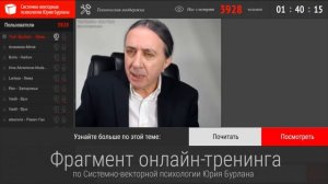 Кто может организовать бизнес. Системно-векторная психология. Юрий Бурлан