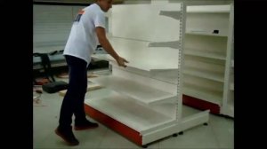 Наши стеллажи очень легко собрать. Сборка торгового стеллажа за 9 секунд