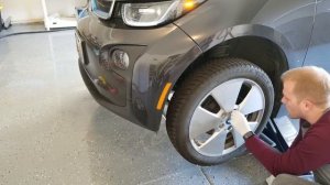BMW i3 - Swapping over Snow Tires