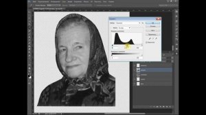 Ретушь фото на памятник часть 1