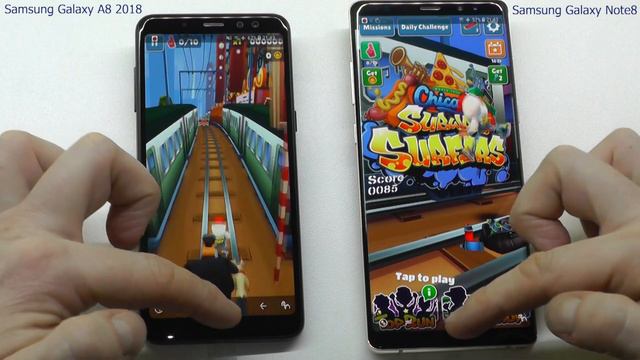 Samsung Galaxy A8 2018 vs Samsung Galaxy Note 8 - SPEED TEST + multitasking - Which is faster!? смотреть онлайн