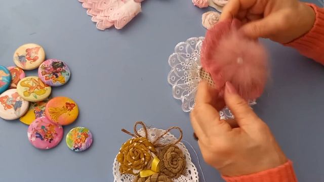 Брошь с розочками своими руками