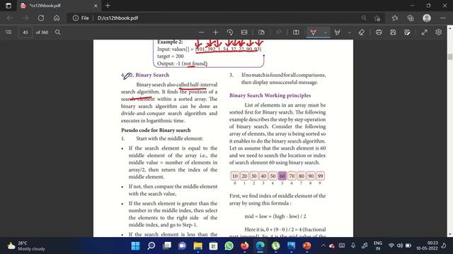TN 12th Computer Science | Characteristics of Algorithm | Linear Search | Binary search Bubble sort