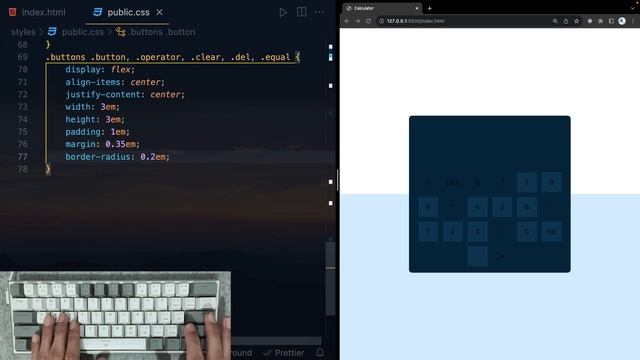ASMR Programming - Calculator With Javascript - No Talking