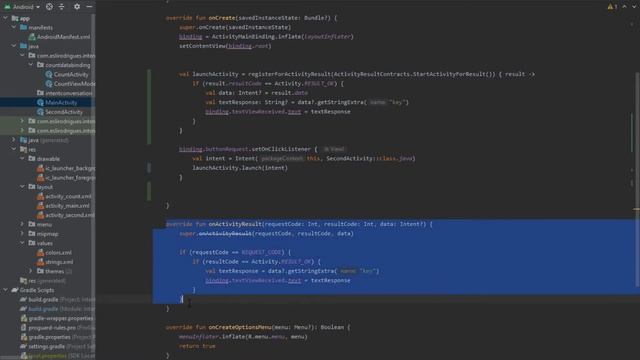registerForActivityResult() - Retornando dado para uma activity смотреть онлайн