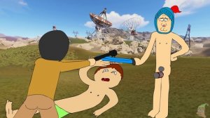 Мульт обзор Раст или анимация про выжывание и пвп раст