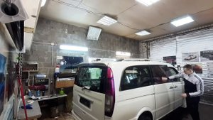 тонировка в круг атермальной пленкой мерседес