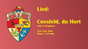 Lied: Coesfeld, Du Hort (alle Strophen)