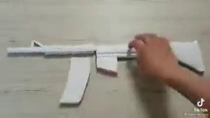 зделать из бумаги автомат