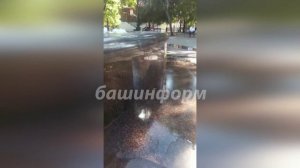 В Уфе у фонтана «Семь девушек» произошел потоп