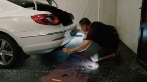 Установка магнитолы Teyes Volksvagen Passat CC и камеры заднего вида