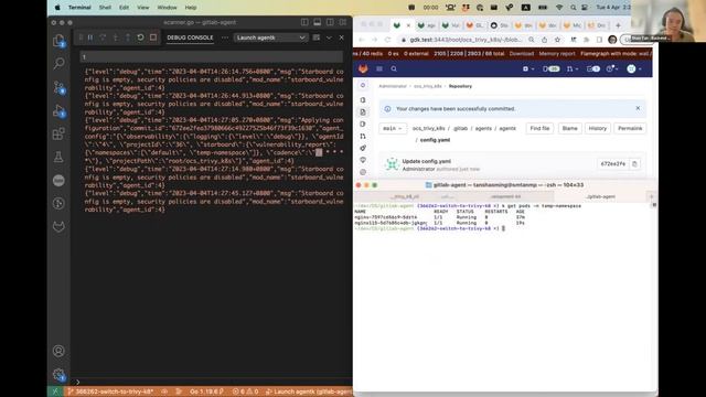 Demo of OCS vulnerability scan using Trivy K8s cli смотреть онлайн