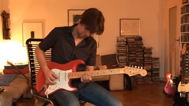 2008 Fender Custom Shop Stratocaster "1957 Reissue" heavy relic, fiesta red Part1 смотреть онлайн