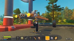 КАК ПОСТРОИТЬ МАШИНУ БЕЗ ДВИГАТЕЛЯ в SCRAP MECHANIC?