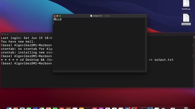 Schedule Python scripts with crontab / Automated script execution and DataBase Update