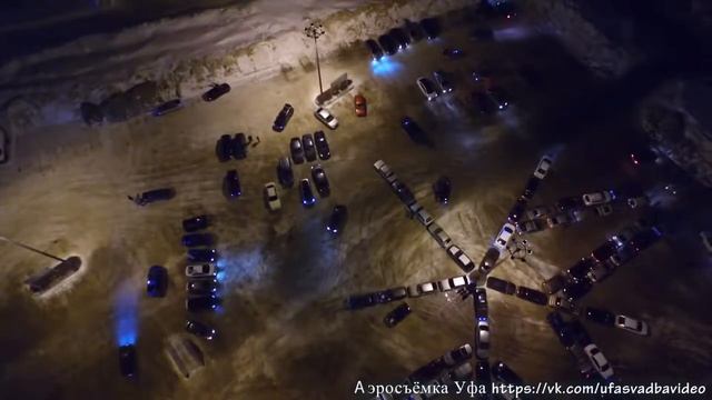 Флешмоб в честь праздника 23 февраля Звезда из 153 автомобиля 25 02 2017 г Уфа РБ смотреть онлайн
