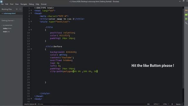 Color swap in html 5 and css 3 - No JavaScript
