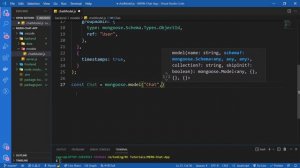 Defining Schema and Models with mongoose  - MERN Stack Chat App with Socket.IO #6