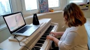 Milana. Ганон Упр №3 игра с метрономом в медленном темпе