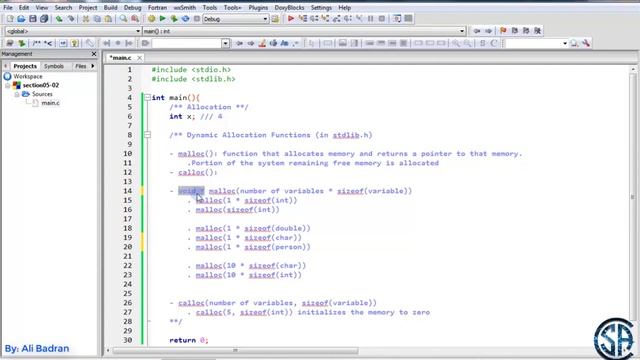 Dynamic Memory Allocation Malloc Calloc Realloc - C Programming |  Must Watch