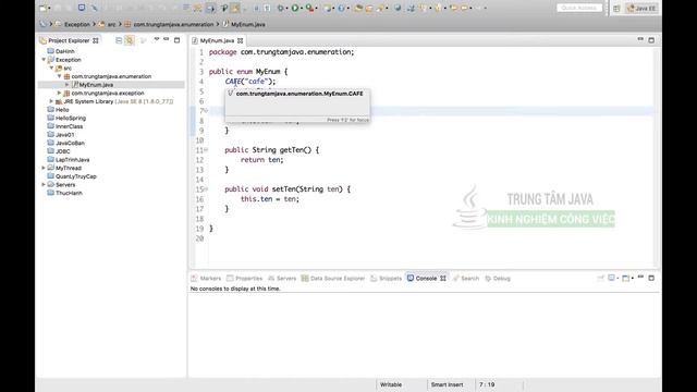 Java Cơ Bản 69 Cách tạo enum trong Java