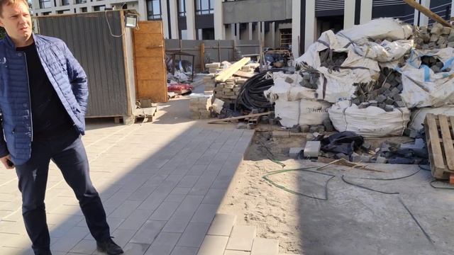 Славутич 1, дом 5 - придомовая, асфальтирование, плитка смотреть онлайн