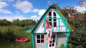 Дети и Машина. Диана и Даня играют с Папой. Pretend Play Манкиту