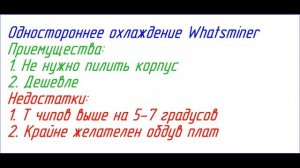 Охлаждение водой Whatsminer, Antminer, Avalon   Двухстороннее либо одностороннее охлаждение