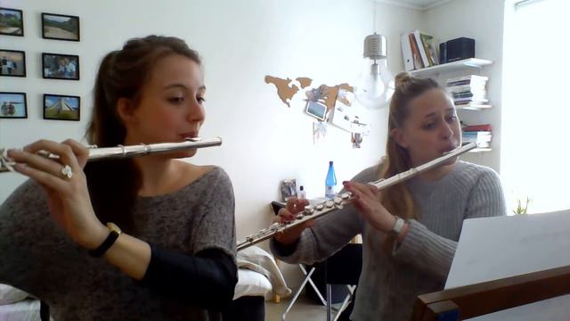 See, the conquering hero comes - G. F. Händel (on transverse flute performed by Ea and Marie) смотреть онлайн