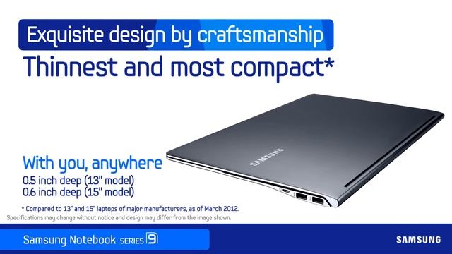 Samsung Notebook SERIES 9 Demo смотреть онлайн