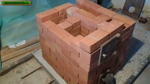 Подробная кладка печи 3х3,5 кирпича за 9 тыс. руб. 1-часть.(кухонная плита с отопительным щитком)