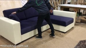 Угловой диван с механизмом пума