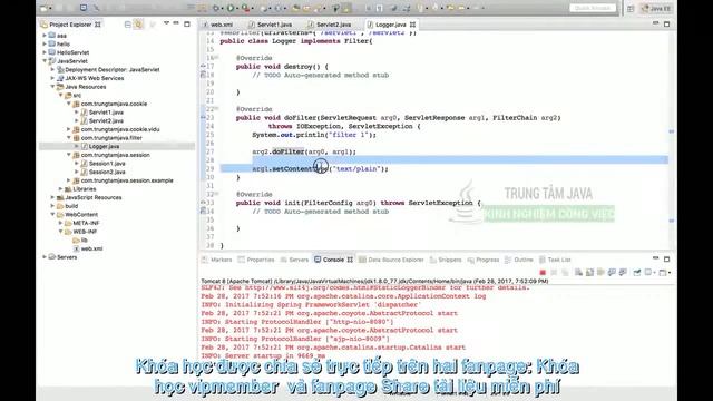 25 Java Servlet Filter sử dụng Java config khoa hoc vip member смотреть онлайн