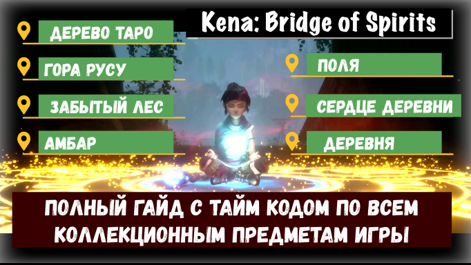 Kena: Bridge of Spirits. Полный гайд по сбору коллекционных предметов во всех локациях.