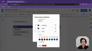 Google Docs Drop Down List - New Feature!