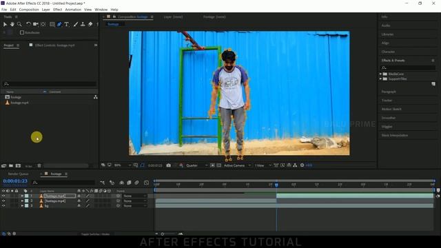 Ninja Vanish technique - After Effects tutorial смотреть онлайн