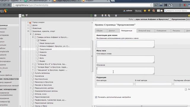 Тайтлы, ключевые слова, описание для поисковых систем смотреть онлайн