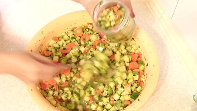 Консервированные кабачки-кубиками, как грибы! Быстрая заготовка на зиму! смотреть онлайн