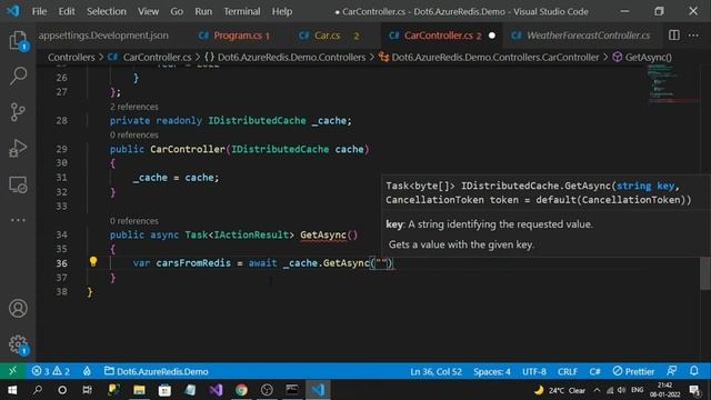 Use Azure Cache For Redis In AspNetCore Application Using Distributed Cache Technique[.NET6] смотреть онлайн