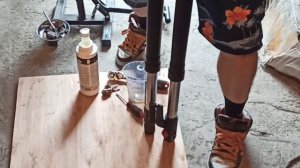Замена масла в вилке Geon Scrambler
