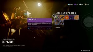 Spider "Sells" Gjallarhorn - Black Market Goods (Stand With The Drifter - Destiny 2)