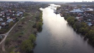 Титово - деревня на берегу Москва-реки. DJI Mavic Mini.