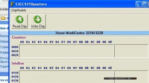 remis a zéro Samsung ml1660 with s3cc921 chip resetter