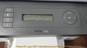 Test Fotokopi di Printer HP Laser MFP 135a LaserJet Monochrome (Print Scan Copy)