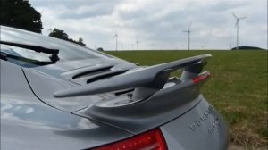 Porsche 911 Turbo Rear spoiler deploys